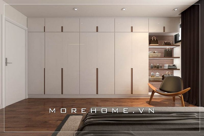 Tủ quần áo màu trắng